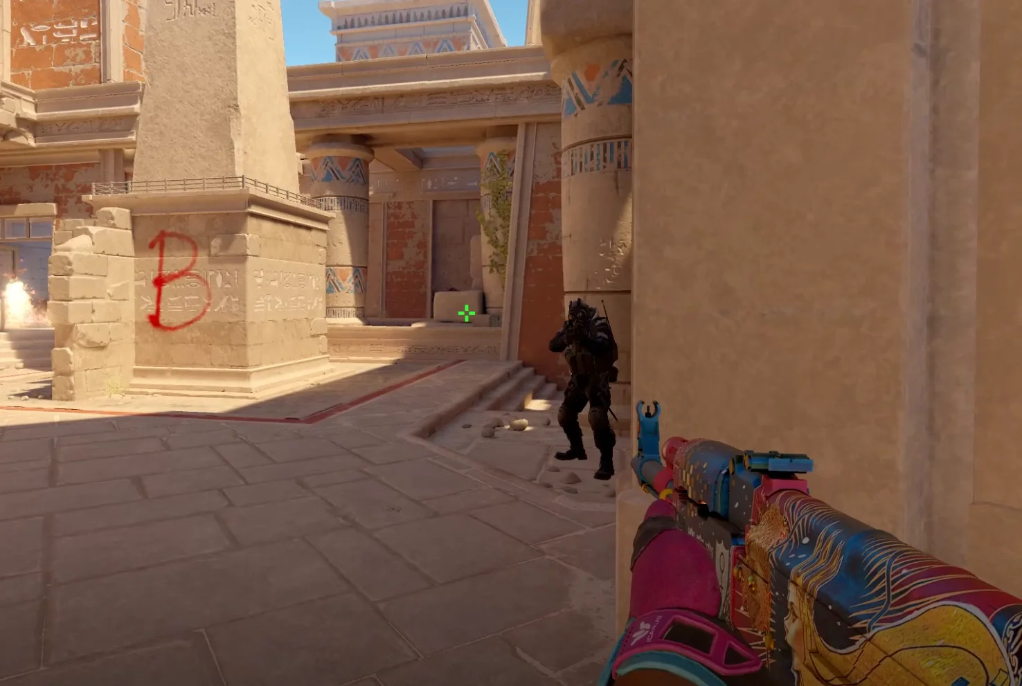 Pillar on Anubis